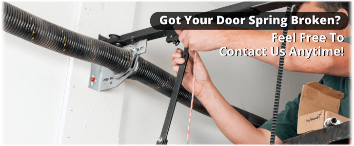 Broken Garage Door Spring Davis CA